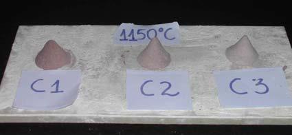 10 porosidade foi diminuída com o aumento da temperatura de queima.
