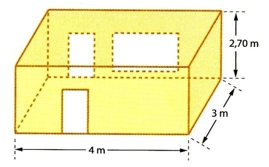 Quantos centímetros quadrados de material são necessários para que seja construída essa caixa? 13.