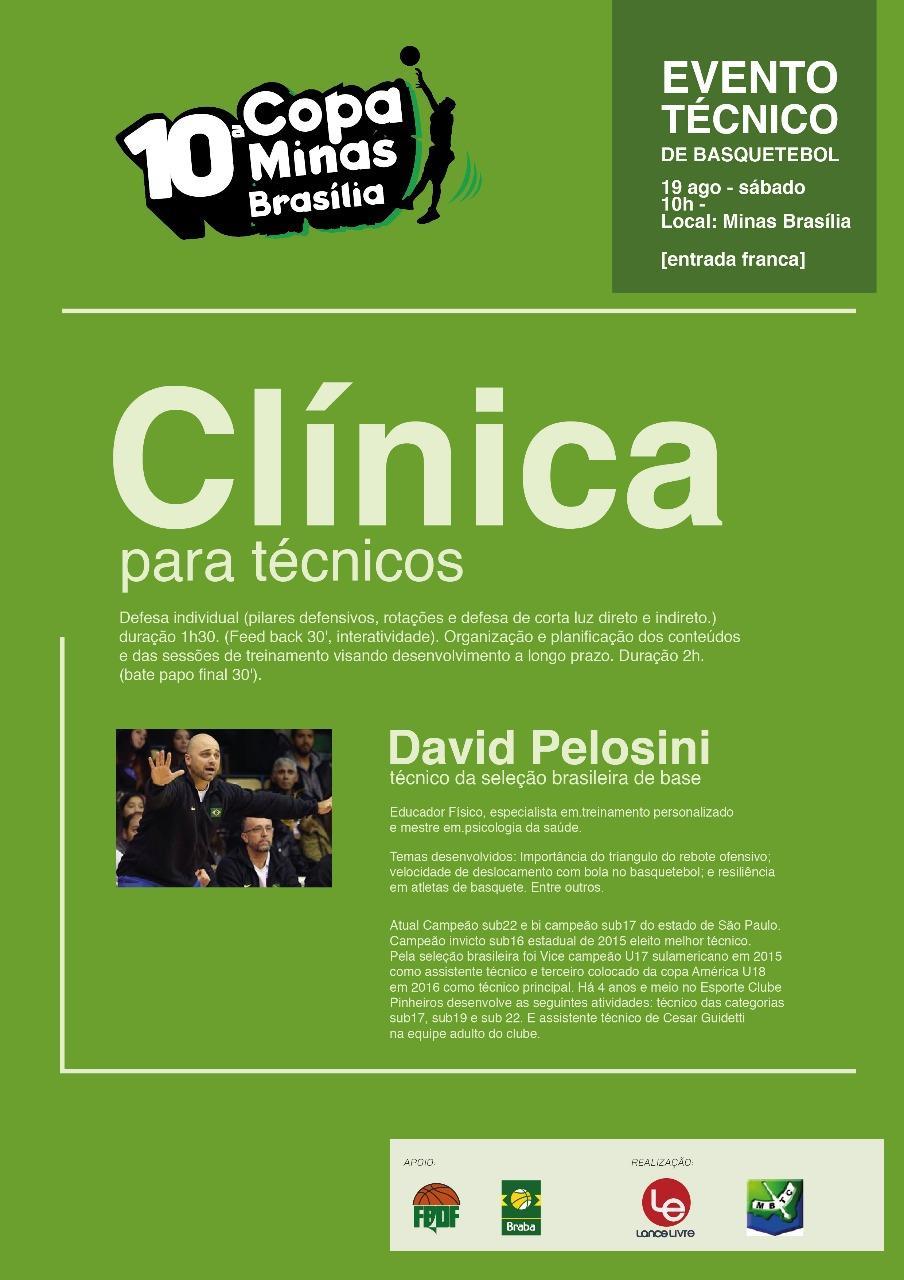 Clínica com David Pelosini Educador físico, especialista em treinamento personalizado e Mestre em Psicologia da Saúde.