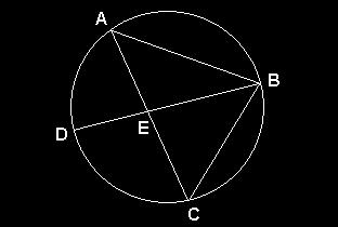 (UFMG-adaptado) Na figura abaixo, BD é um diâmetro da circunferência circunscrita ao triãngulo ABC.