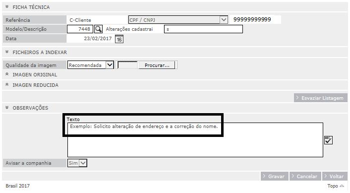 Enteado: certidão de nascimento ou RG; Adoção: Termo de adoção. Inserir a nota xxxx, referente a alterações solicitadas.