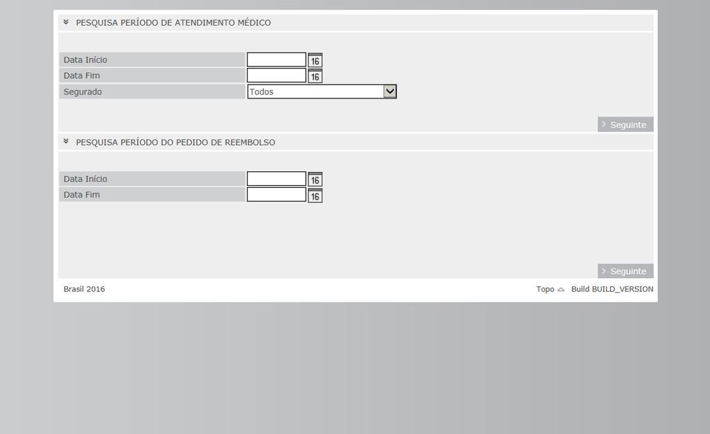 Extrato de Utilização Preencha o período