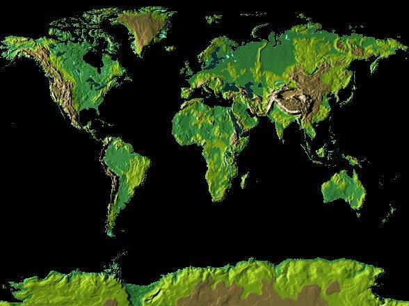 Pode-se observar, que as montanhas têm