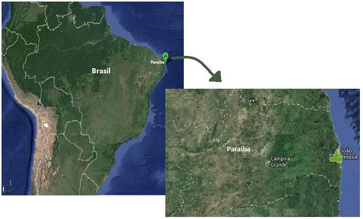 16 5. MATERIAIS E MÉTODOS 5.1 Área de estudo O Município de João Pessoa, capital da Paraíba, contém mais de 723.