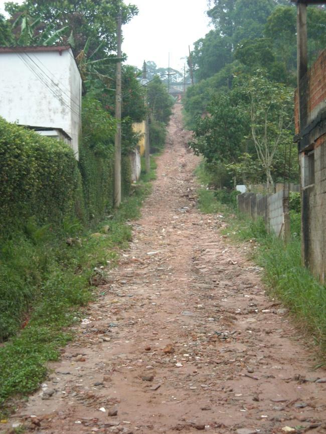 Rua Nelçon Izidro Ferreira Da mesma forma que aquela via principal de principal acesso ao bairro, a Rua Nelçon Izidro Ferreira não tem pavimentação, não possui calçadas e sarjetas, bem como não é