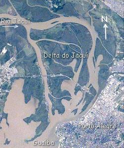 Tipos de Foz Delta: o rio entra no oceano