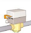(NC) (N) INSTLÇÃO - válvula pode ser instalada seja verticalmente seja horizontalmente, com o servocomando em qualquer posição, exceto virado ao contrário. 360 Remoção do servocomando 1.