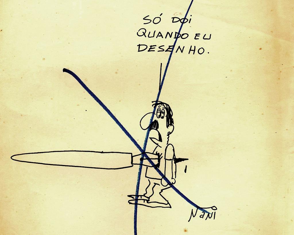 Nani, desenho censurado em Brasília e devolvido ao cartunista, sem data (segunda metade dos anos 70).