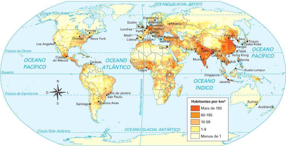 altitude A POPULAÇÃO MUNDIAL População mundial Adaptado de: NATIONAL