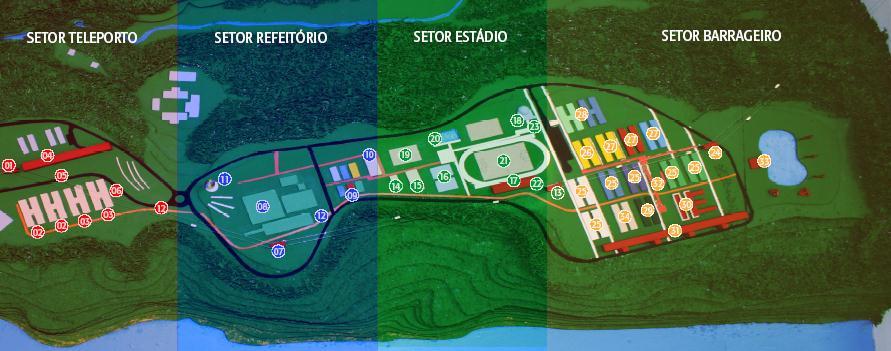 Plano Diretor Área do Parque 116,7 ha Área