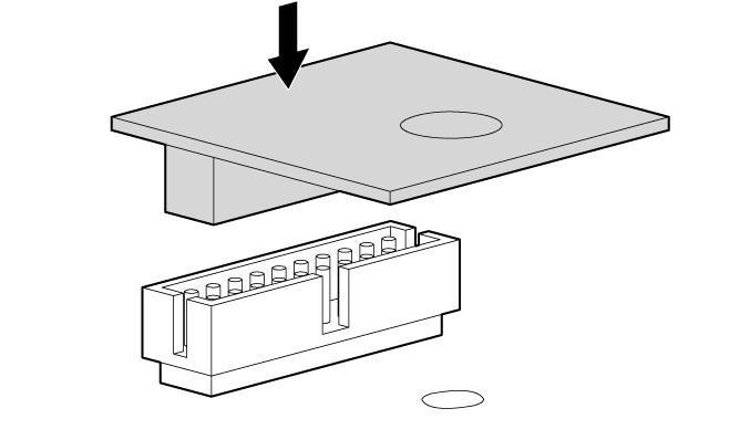 8. Instale a placa do TPM. Pressione o conector para encaixá-lo na placa (Componentes da placa do sistema na página 9)