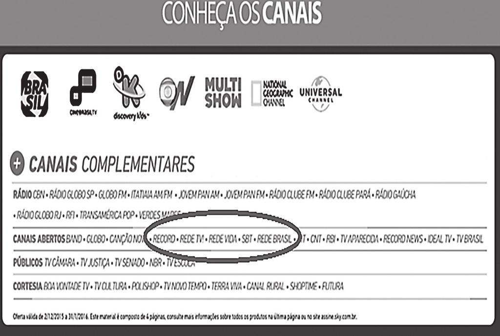 370 Revista de Direito Administrativo canais das requerentes é TV aberta.