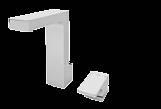 Misturadora de cano alto para lavatório, válvula de desacarga automática e ligaçoes de alimentação flexiveis. 113 166 13º 145 440 M8 G1 1 /4" max.