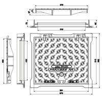 PARXESS AR Características Ferro Dúctil, Classe C 250 (ruptura > 25 ton). Telar com soleiras dentadas. Sistema de apoio dinâmico em 3 pontos. Tampa articulada a 110º. Vedação anticheiro.