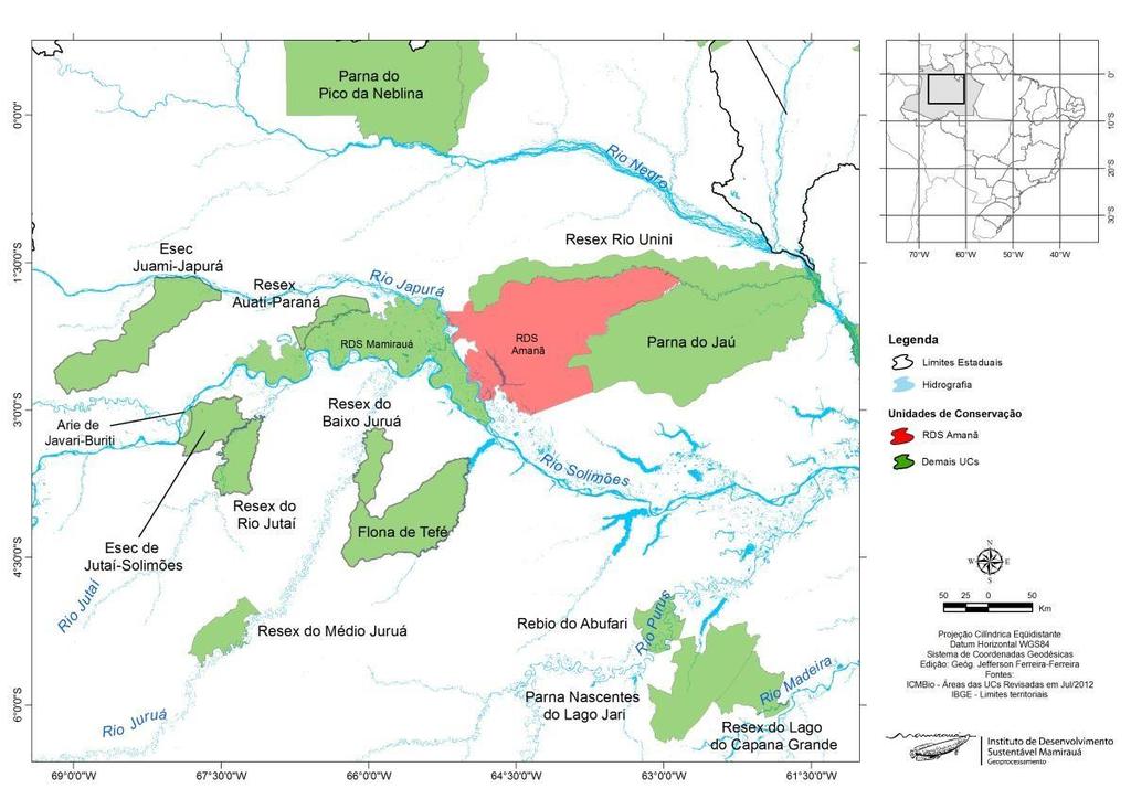 florestas não-inundáveis (terra firme) e por florestas sazonalmente inundáveis (várzea e igapó), com 2.350.000 hectares.