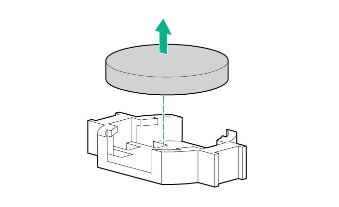 Como remover e substituir a bateria do sistema Se o módulo de computação não exibir mais automaticamente a data e hora corretas, substitua a bateria que alimenta o relógio em tempo real.