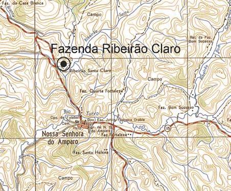 Parceria: denominação Fazenda Ribeirão Claro códice AI-F01-BM localização Estrada Santa Isabel