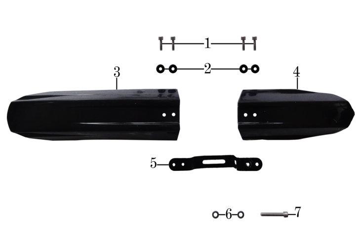 PARALAMA 1 01C05-016-K70 ALLEN M5X16 STAINLESS STEEL 2 02M05-010-K00 PLASTIC, WASHER 5.2X14.5X10X3.