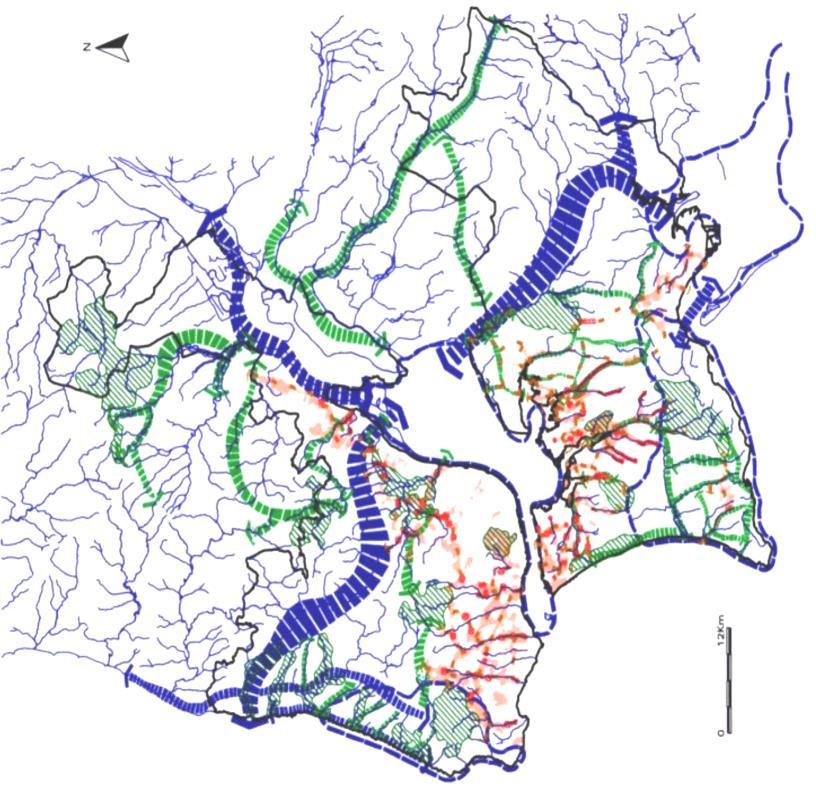 Estrutura metropolitana de proteção e valorização ambiental - EMPVA Implementar uma EMPVA a nível regional através do PROTAML, concretizada por uma rede fundamental de áreas, corredores e ligações