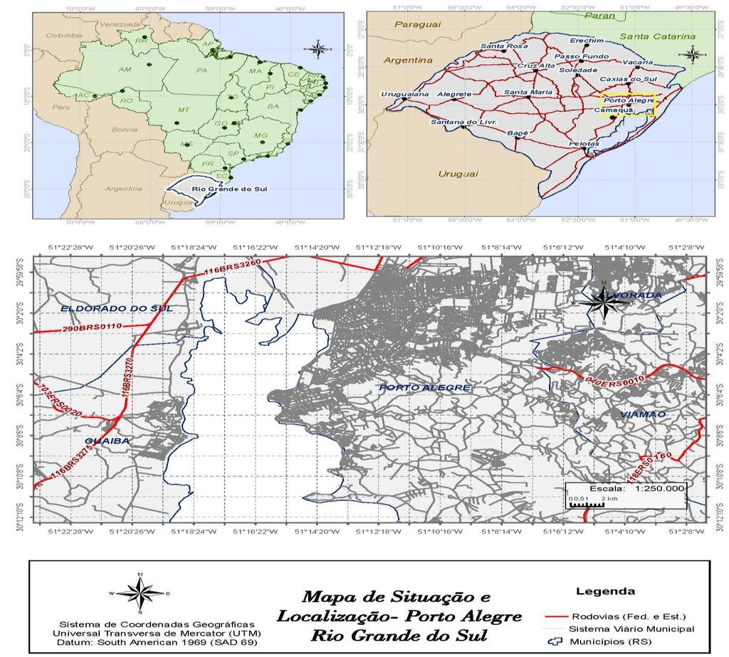 Figura 2 - Mapa de Situação e Localização 4 MATERIAL E MÉTODOS Para a