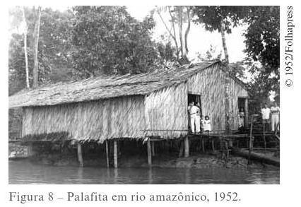 Na primeira delas, há vários dias em que a chuva cai sem parar. As casas praticamente ficam no nível das águas e é possível, inclusive, aproximar o barco da porta da cozinha.