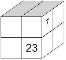 6 6. Todos os números de a devem ser escritos nas faces de um cubo, obedecendo-se às seguintes regras: em cada face devem ser escritos quatro números consecutivos; em cada par de faces opostas, a