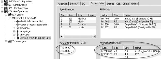 6824949131 Na atribuição do PDO, o PDO1 é desativado e no PDO2 são definidas a  6824997515 6824993931 80 Manual Interface