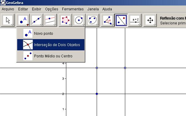 Para definir o quarto vértice, faça-o