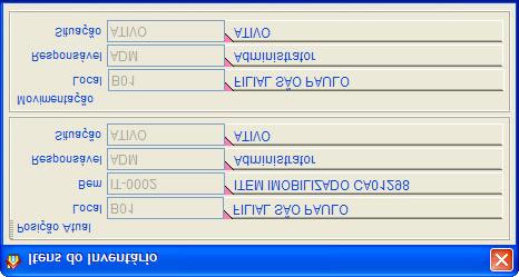 Depis da inclusã d bem n inventári, psicine cursr n registr d grid Itens d Inventári e acine ícne de ediçã de registr cas queira alterar a lcalizaçã d bem.
