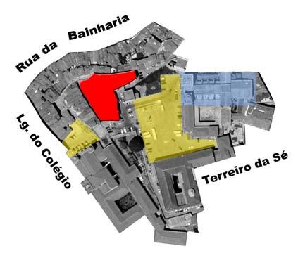 O Quarteirão de S. Sebastião é ladeado por dois estreitos arruamentos, a Rua de Pena Ventosa a Norte e a Rua das Aldas a Poente, as quais, pela sua morfologia são ruas essencialmente pedonais.