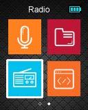 Radio FM No menu principal, selecione a opção "FM" imprensa para entrar no modo de radio FM. (Por defeito entra na opção manual).