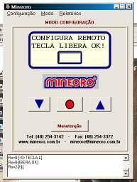 Tecla Incremento: Estando o equipamento em modo operação, esta tecla permite destravar a Porta Giratória, se a opção botoeiras estiver configurada (veja configurando botoeiras).