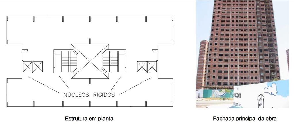 7.4.1 NÚCLEOS RÍGIDOS Esse sistema de contraventamento é utilizado em caixas de escada ou elevadores com elementos de concreto.