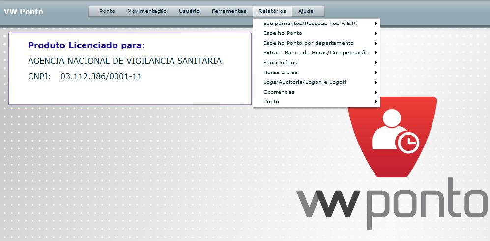 10 Como emitir relatórios O VWPONTO disponibiliza ao superior imediato a