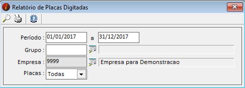 7 CONFERÊNCIA DE PLACAS (RELATÓRIOS CONFERÊNCIA DE PLACAS) Neste relatório o sistema demonstra