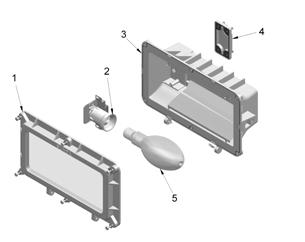 Projetor para Zona MODELO PTWNA (sem alojamento) ZONAS e Grupo II GRAU DE PROTEÇÃO: IP CERTIFICADO DE CONFORMIDADE 00EC0CP0 DADOS CONSTRUTIVOS Fabricado em liga de alumínio fundido copper free,