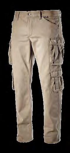 Felpa 280 gr/m 2 100% Cotone Pantalone Cargo tasconato elasticizzato enzym washed, 4 tasche laterali portaoggetti, tripla