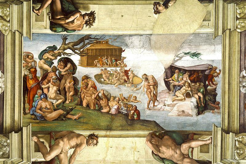 SEISCENTISMO / BARROCO Imagem: Michelangelo / O dilúvio universal, entre