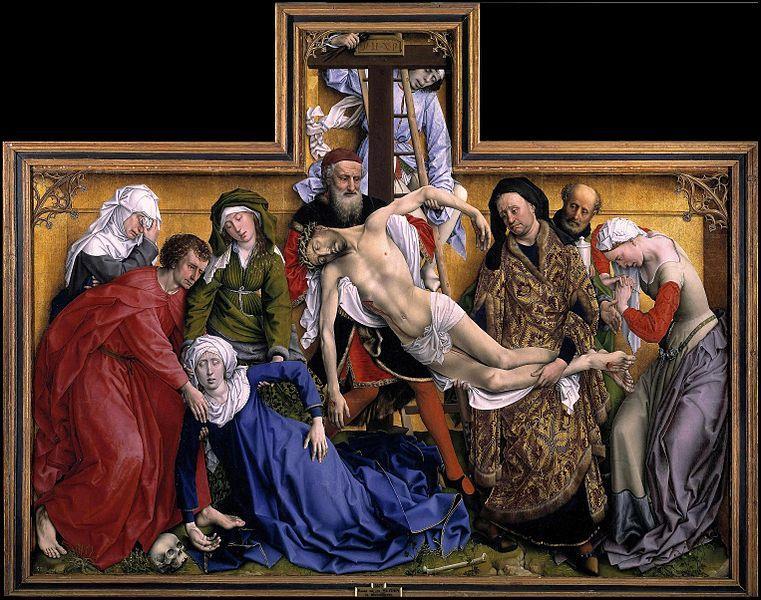 Imagem: Rogier van der Weyden / A descida da cruz, aproximadamente 1443 / Source: