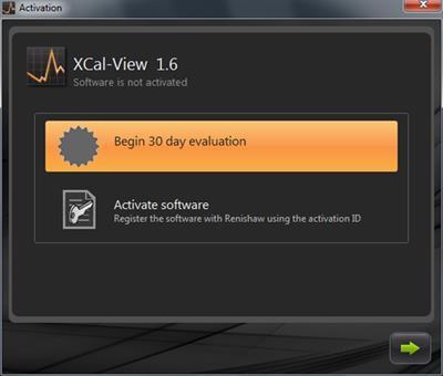 Ativação do software Opções de ativação O XCal View requer ativação antes de poder ser utilizado. A ferramenta de ativação pode ser iniciada utilizando o botão inferior direito da tela do software.