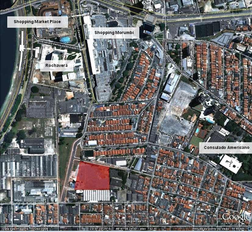 Localização: Área do Terreno = 16.058,62 m² Zoneamento: SA ZM-1/05 Operação Urbana Água Espraiada Setor Chucri Zaidan C.A. máximo: 4,00 Doação (proporcional) = 7.