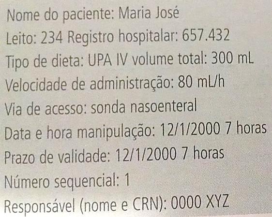 administração - Prazo de validade - Número sequencial do controle de qualidade - Condições de