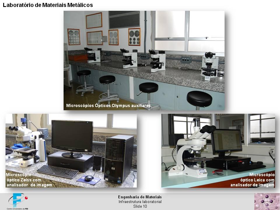Laboratório de materiais metálicos Infraestrutura