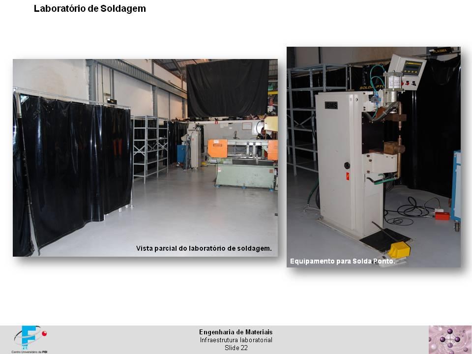 Laboratório de soldagem Infraestrutura