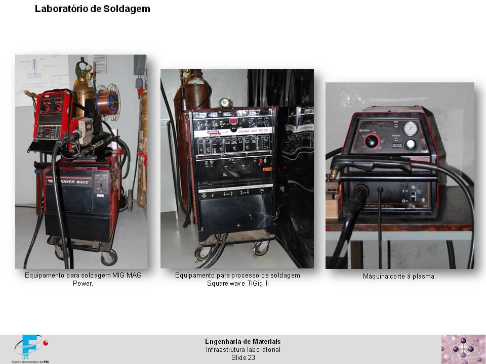 Laboratório de soldagem Infraestrutura