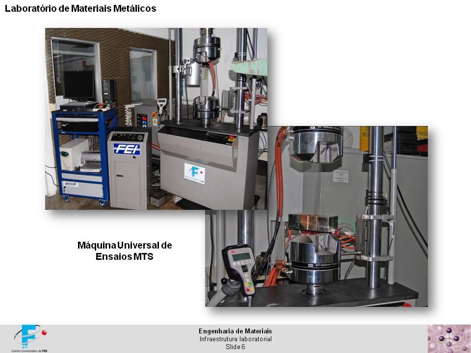 Laboratório de materiais metálicos Infraestrutura