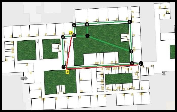 Tomando como entrada o grafo que corresponde ao mapeamento de corredores do ambiente e os pontos inicial e final, o algoritmo calcula o menor caminho entre esses pontos.