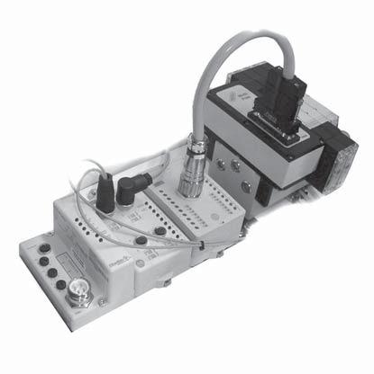Estações de válvulas Introdução de estado do bus e curtocircuito. Além disso, cada solenóide possui LED indicador de estado e circuito de proteção.