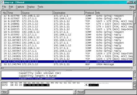 Graceful Restart Comutação Initerrupta 12-13 Ping entre R2 e W1.