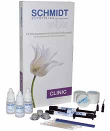 7 BLANQUEAMIENTO - BRANQUEAMENTO KIT BLANQUEAMIENTO CLÍNICA KIT BRANQUEAMENTO EM CLINICA GEL SCHMIDT WHITE 3 X 1 G PERÓXIDO DE HIDRÓGENO 35% +3 X 5 ML RESINA PROTECTORA + 3 X 12 ML PASTA DE PULIDO +